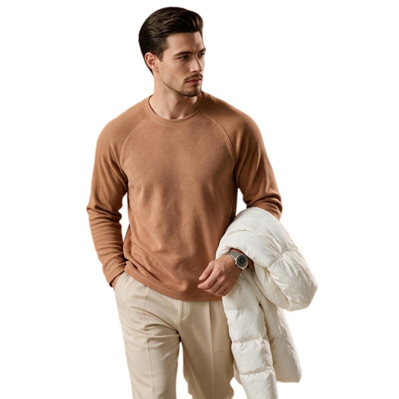 Undershirt Crew Neck - قميص داخلي رجالي مبطن بالصوف برقبة