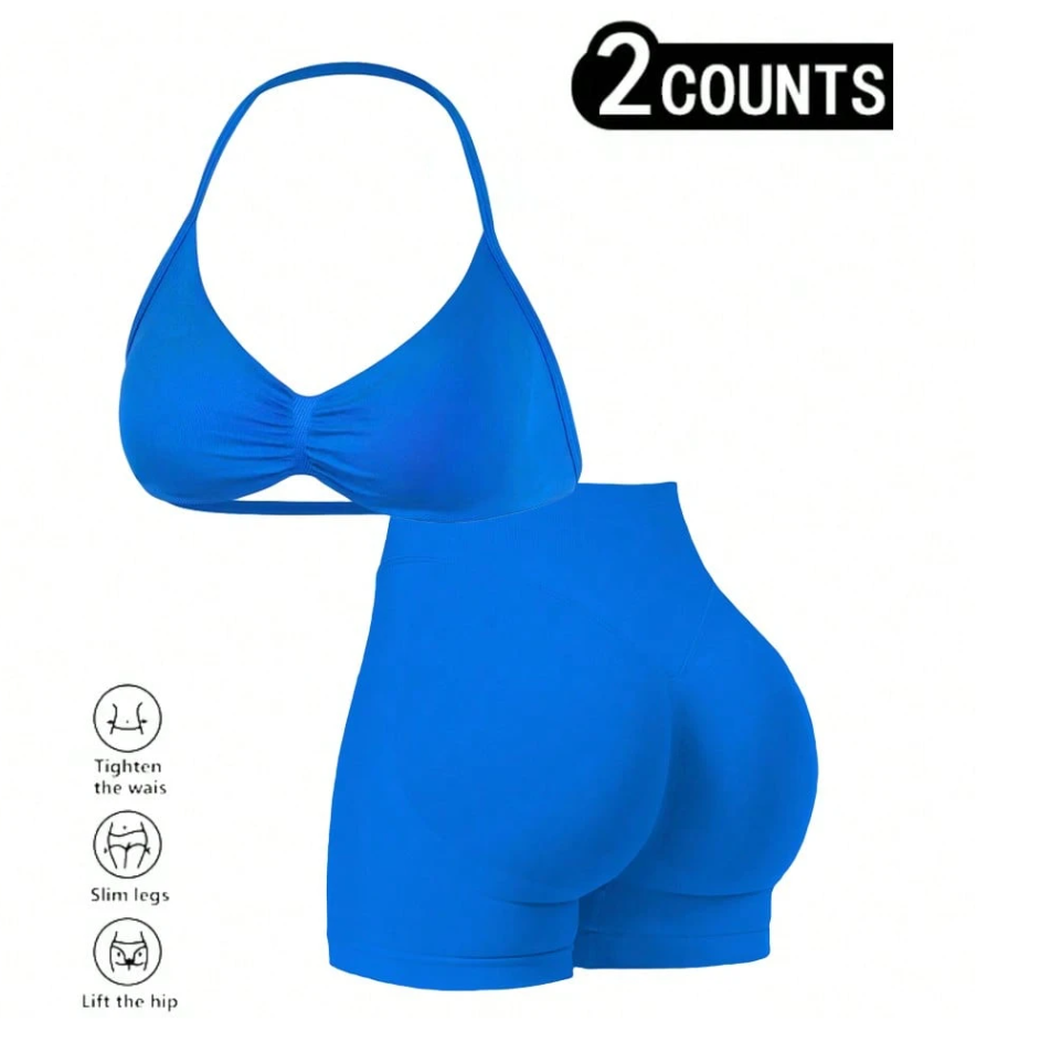 Suspender Tank Top - طقم من قطعتين: توب رياضي بدون
