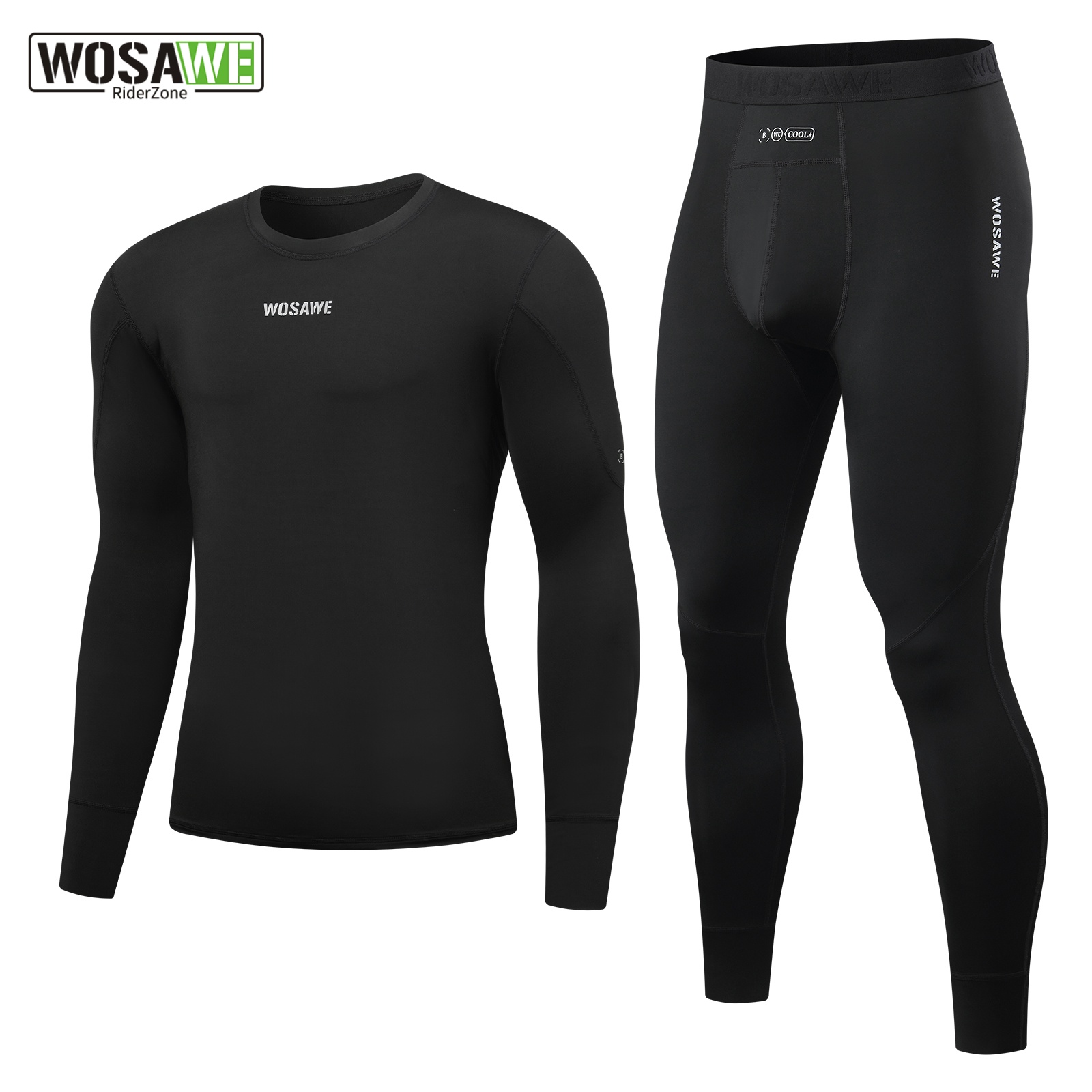 Compression Long Pant - قميص وسروال رياضي رجالي من WOSAWE