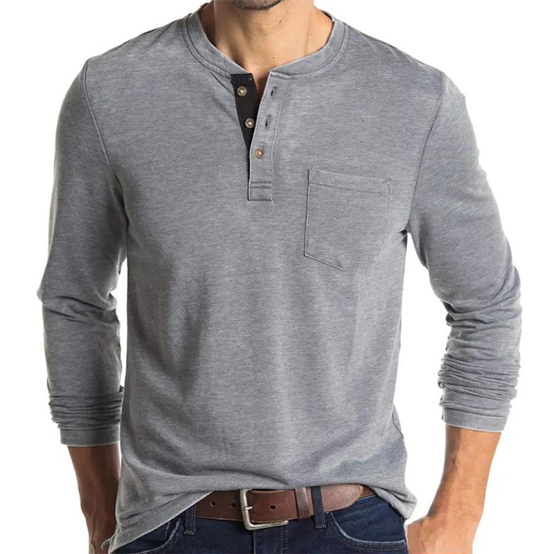 قميص رجالي بأكمام طويلة على طر - مراجعة Undershirt Crew Neck وسعره