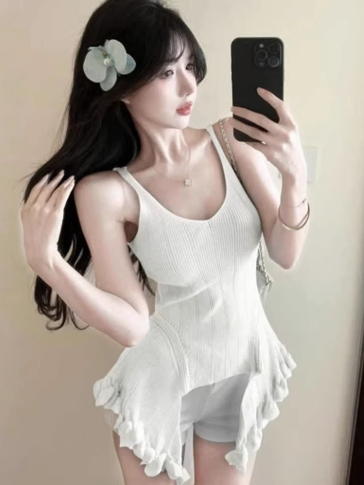 بلوزة صيفية محبوكة بتصميم أنيق - مراجعة Suspender Tank Top وسعره