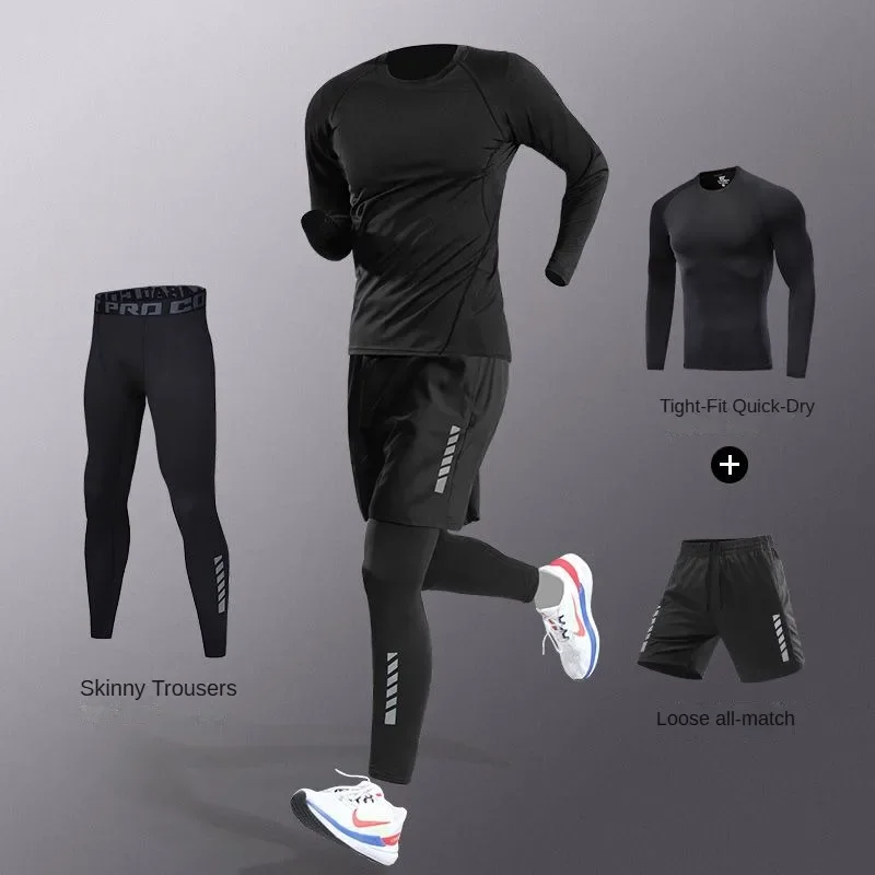 بدلة رياضية رجالية من 3-5 قطع  - مراجعة Compression Long Pant وسعره