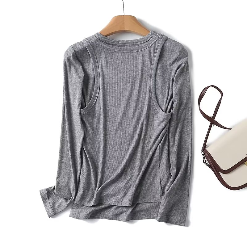 تي شيرت نسائي بأكمام طويلة محب - مراجعة Tank Top Ribbed وسعره